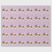 Papier Cadeau Personalized Pink Evil Eye Pattern Gifts With Name (Plat)