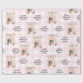 Papier Cadeau Personalized Pink Ice Cream Truck Birthday  (Plat)