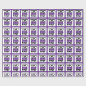 Papier Cadeau Personalized Purple Class of 2026 Graduation (Plat)