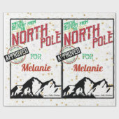 Papier Cadeau Personalized Special Delivery From The North Pole (Plat)