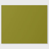Papier Cadeau Personalized Your Own Stylish Modern Elegant Olive (Plat)