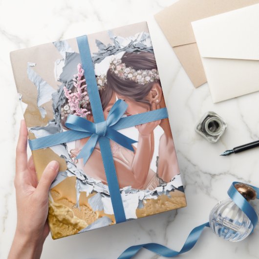 PAPIER CADEAU PERSONILIZE TEXT AND PICTURE (Cadeaux)