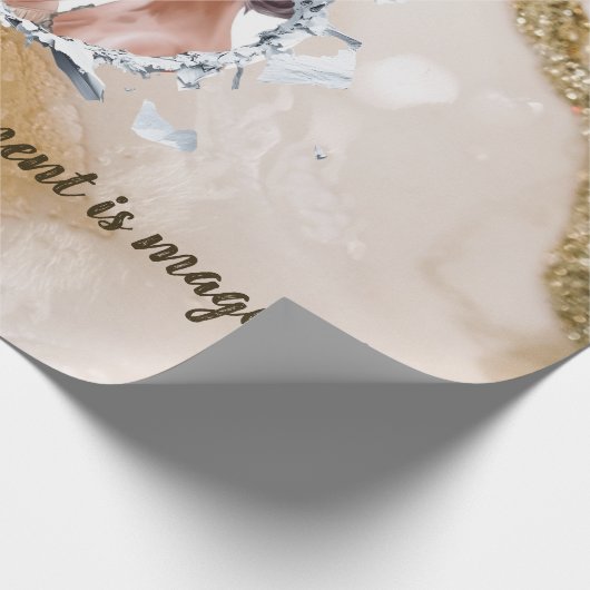 PAPIER CADEAU PERSONILIZE TEXT AND PICTURE (Coin)