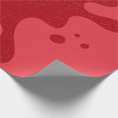 Papier cadeau personnalisable éclaboussé de rouge (Coin)