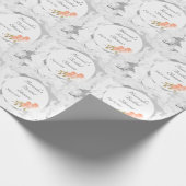 Papier cadeau personnalisable pour enterrement de  (Coin)