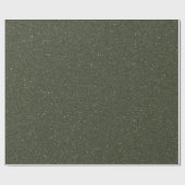 Papier cadeau personnalisable vert mousse tacheté (Plat)