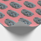 Papier Cadeau Personnalisation de la photo d'un animal de compag (Coin)