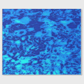 Papier Cadeau Personnalisation profonde de l'eau de mer Navy Fre (Plat)