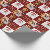 Papier Cadeau Personnalisé 2 Photo Pot de Chien Chien Chien Chie (Coin)