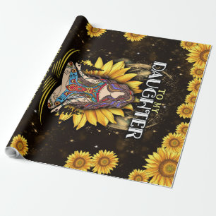 Papier Cadeau Personnalisé À Ma Fille, Amour De Maman