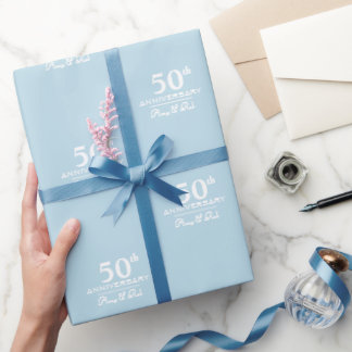 Papier Cadeau Personnalisé Anniversaire moderne design minimalis