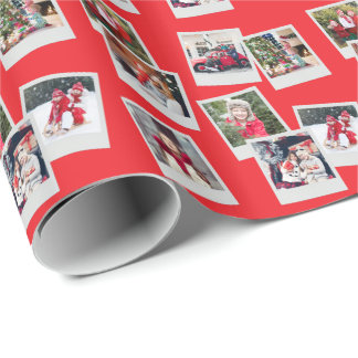 Papier cadeau personnalisé avec des clichés épars