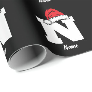 Papier Cadeau Personnalisé Avec Le Nom Personnalisé Monogramme N