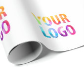 Papier cadeau personnalisé avec logo d'entreprise (Coin rond)
