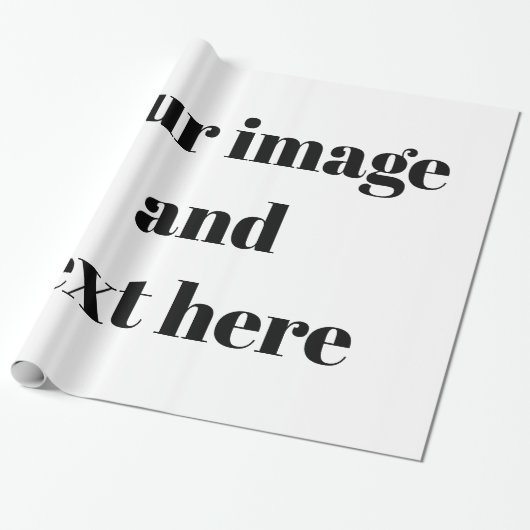 Papier Cadeau Personnalisé Customisé (Déroulé)