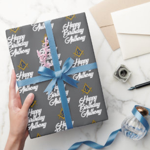Papier cadeau personnalisé de la fête d'anniversai