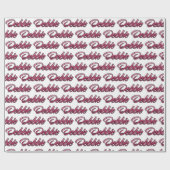 Papier cadeau personnalisé Debbie faded pink (Plat)