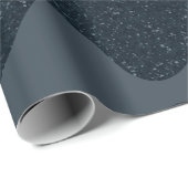 Papier cadeau personnalisé encre au charbon éclabo (Coin rond)