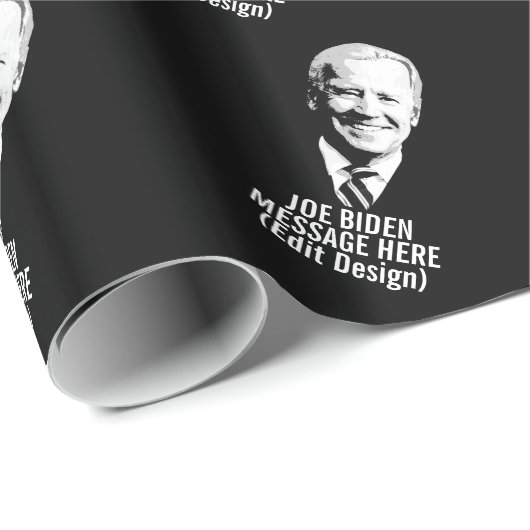 Papier Cadeau Personnalisé Joe Biden (Coin rond)