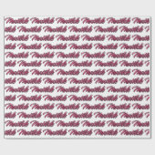 Papier cadeau personnalisé Matilde faded rose (Plat)