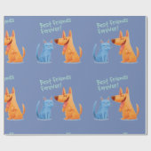 Papier Cadeau Personnalisé Meilleurs amis pour toujours (Plat)