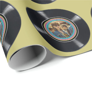 Papier Cadeau Personnalisé N'Importe Quel Âge Vintage Photo Pers