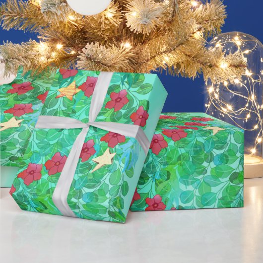 PAPIER CADEAU PERSONNALISÉ NOUS VOUS SOUHAITONS UN JOLI NOËL (Vacances)