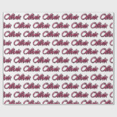 Papier cadeau personnalisé Olivia faded pink (Plat)