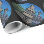 Papier cadeau personnalisé papier enveloppant Vanc (Coin rond)