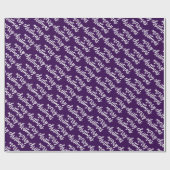 Papier Cadeau Personnalisé Simple élégant moderne Joyeux Noël (Plat)