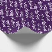 Papier Cadeau Personnalisé Simple élégant moderne Joyeux Noël (Coin)