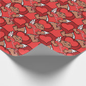 Papier cadeau personnalisé Valentine's Cupid Wrapp (Coin)