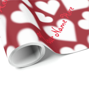 Papier cadeau personnalisé Valentine's Love Wrappi