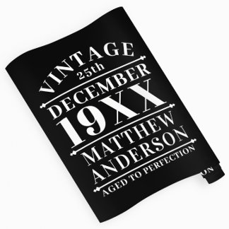 Papier Cadeau Personnalisé Vintage à la perfection