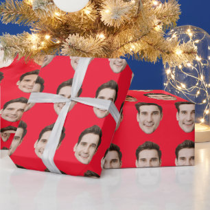Papier Cadeau Personnalisé Visage Personnalisé Anniversaire Soir