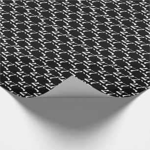 Papier Cadeau Personnaliser avec/Initial, Lettre blanche, Numér