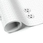 Papier Cadeau Personnaliser d'amusement de la prise de courant é (Coin rond)