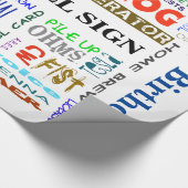 Papier Cadeau Personnaliser d'enveloppe de cadeau de collage de (Coin)