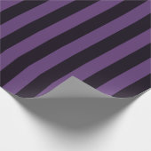 Papier Cadeau Personnaliser des rayures verticales violettes ! (Coin)