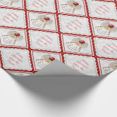 Papier Cadeau Personnaliser - Filigree Joyeux Noël Angel (Coin)