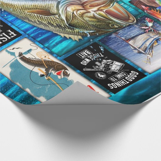 Papier Cadeau Personnaliser Funny Fisherman's Fishing Lover cade (Coin)