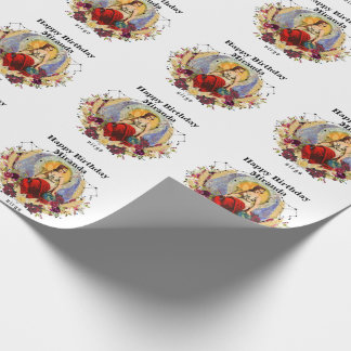 Papier Cadeau Personnaliser le nom Virgo Anniversaire personnali