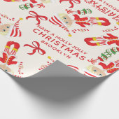 Papier Cadeau Personnaliser l'elfe de la fille blonde (Coin)