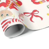 Papier Cadeau Personnaliser l'elfe de la fille blonde (Coin rond)