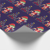 Papier Cadeau Personnaliser l'elfe de la fille blonde (Coin)