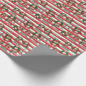 Papier Cadeau Personnaliser les chouettes des elfes de Noël (Coin)