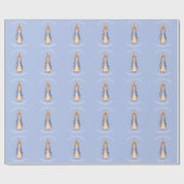 Papier Cadeau Personnaliser Pierre le lapin Christening (Plat)