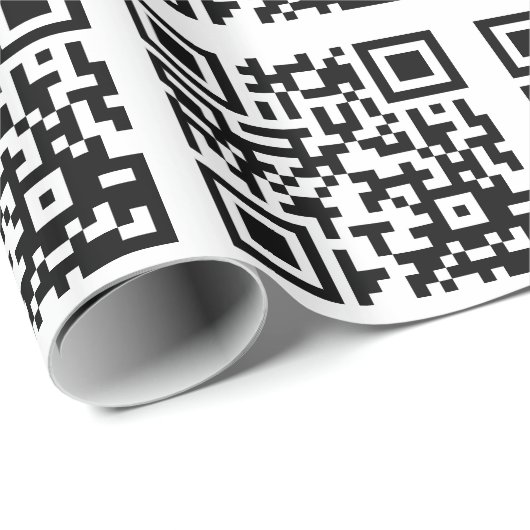 Papier Cadeau Personnaliser QR Code (Coin rond)