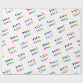 Papier Cadeau Personnalisez le logo de votre entreprise ou le pa (Plat)