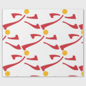 Papier Cadeau Personne exécutant l'icône (Plat)